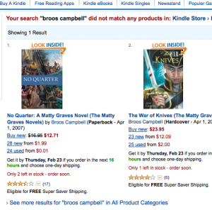 Amazon implying that the Kindle versions don't exist