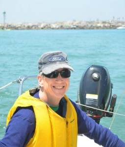Sailing out of Oxnard small-boat harbor